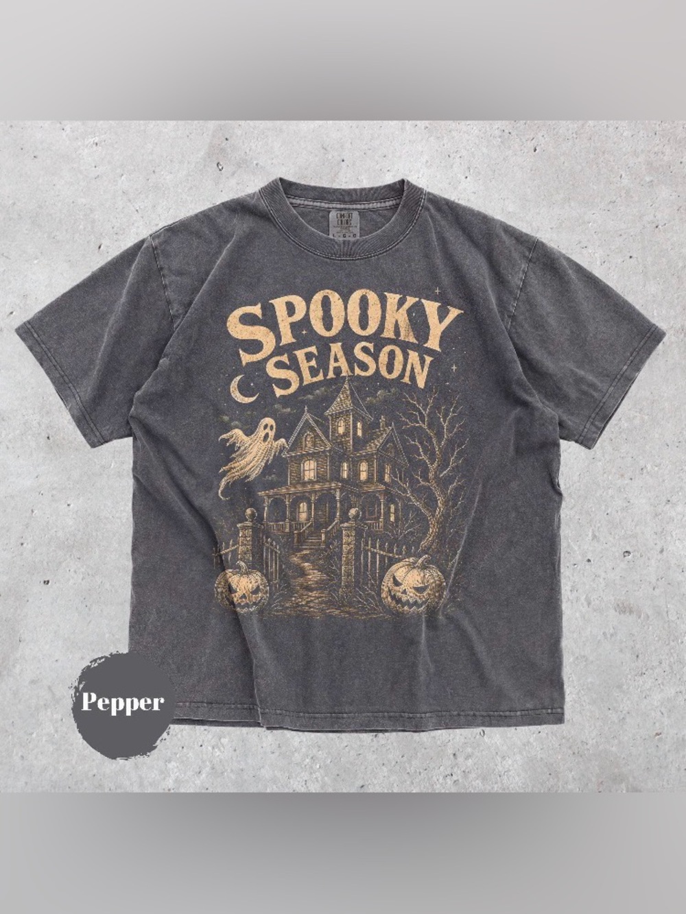 Spooky Season Comfort Color Graphic Tee, Horror Movie Halloween 2026 T-Shirt